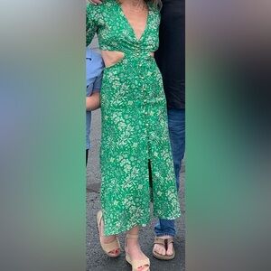 Ba&sh floral cutout dress